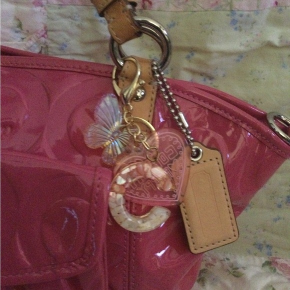 Coach Pink Patent Leather Tote - Picture 2 of 8